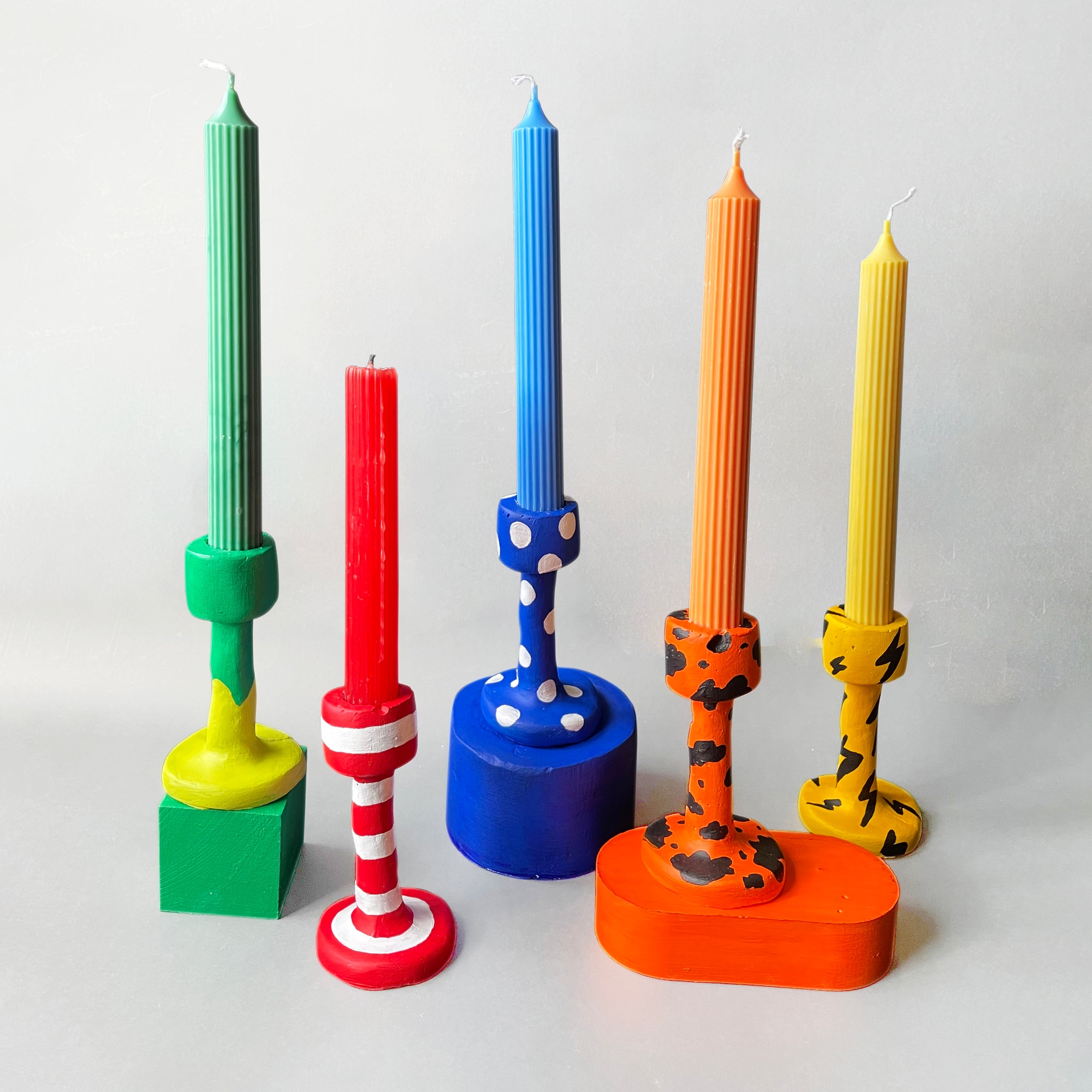 Funky Candle Holder & Candle